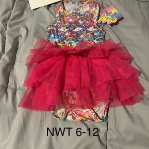 Posh Peanut Colorful Unicorn Tutu Dress for Kids